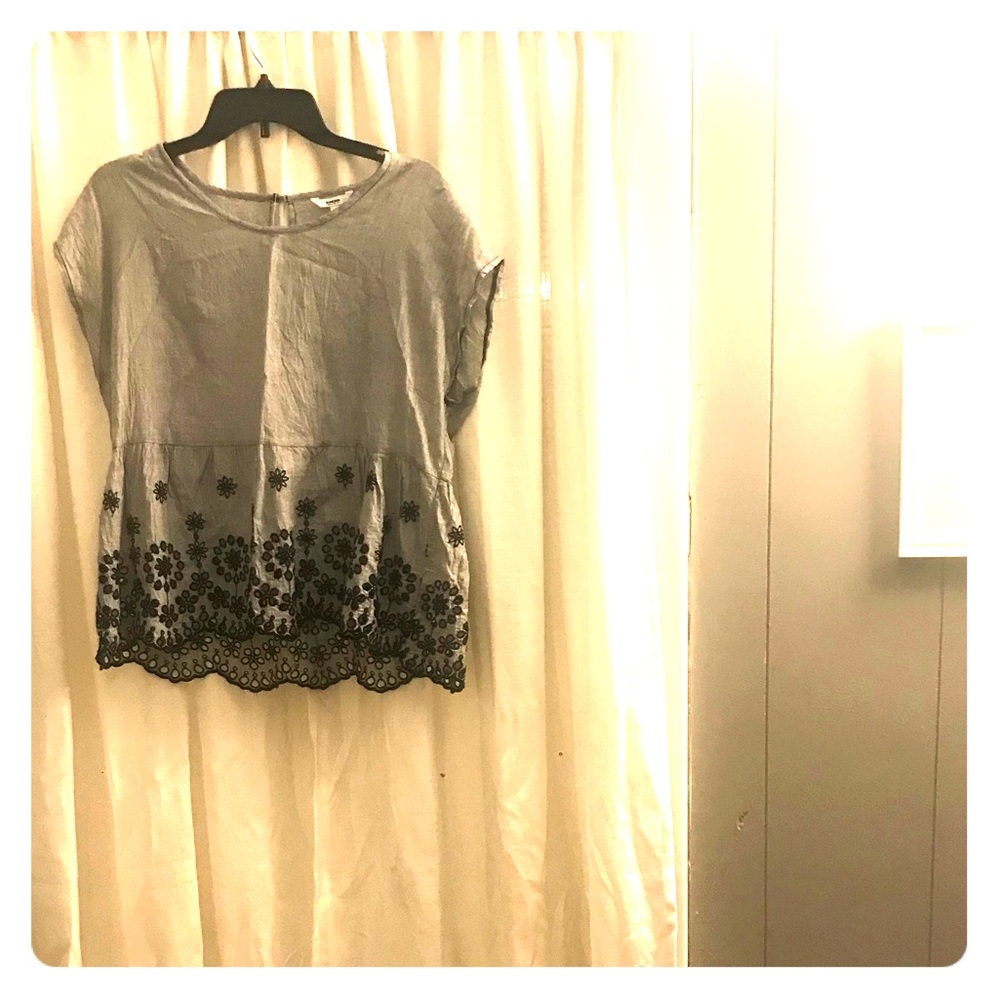 Petite Sonoma blouse with flowers